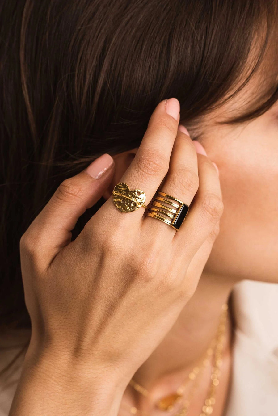 GREEN JASPER RING