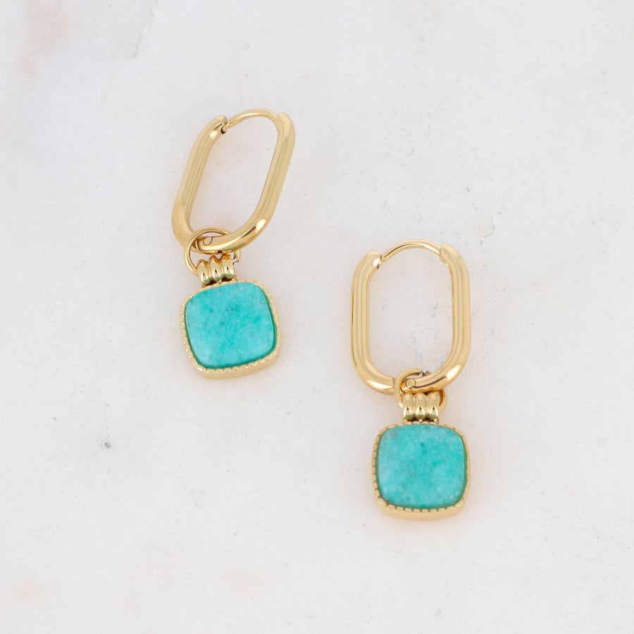 LIANA AMAZONITE WATERPROOF HEALING EARRINGS