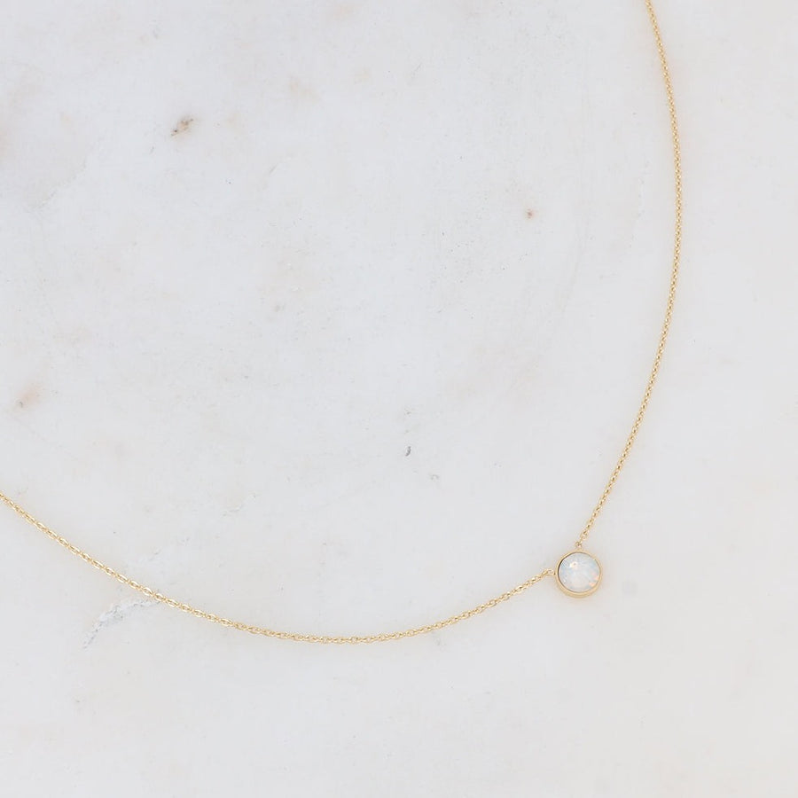 THE WILLOW WHITE OPAL NECKLACE