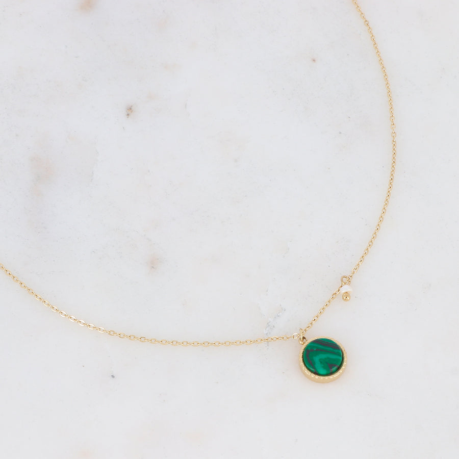 THE LIX NECKLACE - GREEN JASPER